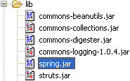 Tutorial:Struts Spring framework example in Eclipse.
