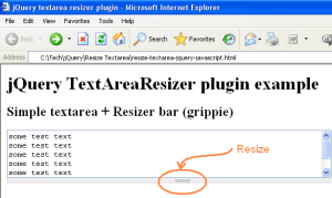 Textarea Resize JavaScript: Resize textarea using jQuery plugin