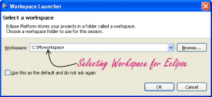 Eclipse: Workspace in use or cannot be created Error