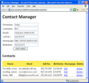 Tutorial: Create Struts2 Hibernate Example in Eclipse