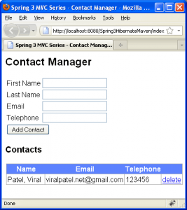 Tutorial:Create Spring 3 MVC Hibernate 3 Example using Maven in Eclipse