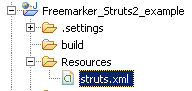 Struts2 + FreeMarker Tempalte (FTL) Integration example