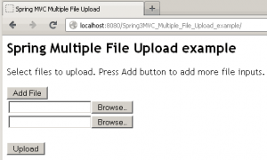 Spring MVC Multiple File Upload example