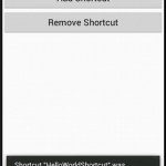 Android Install/Uninstall Shortcut example
