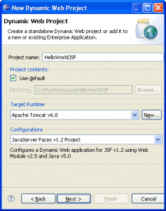 Tutorial: Creating JavaServer Faces JSF application in Eclipse