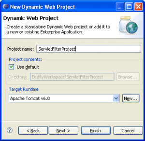 Java Servlet Filter tutorial example using Eclipse & Tomcat
